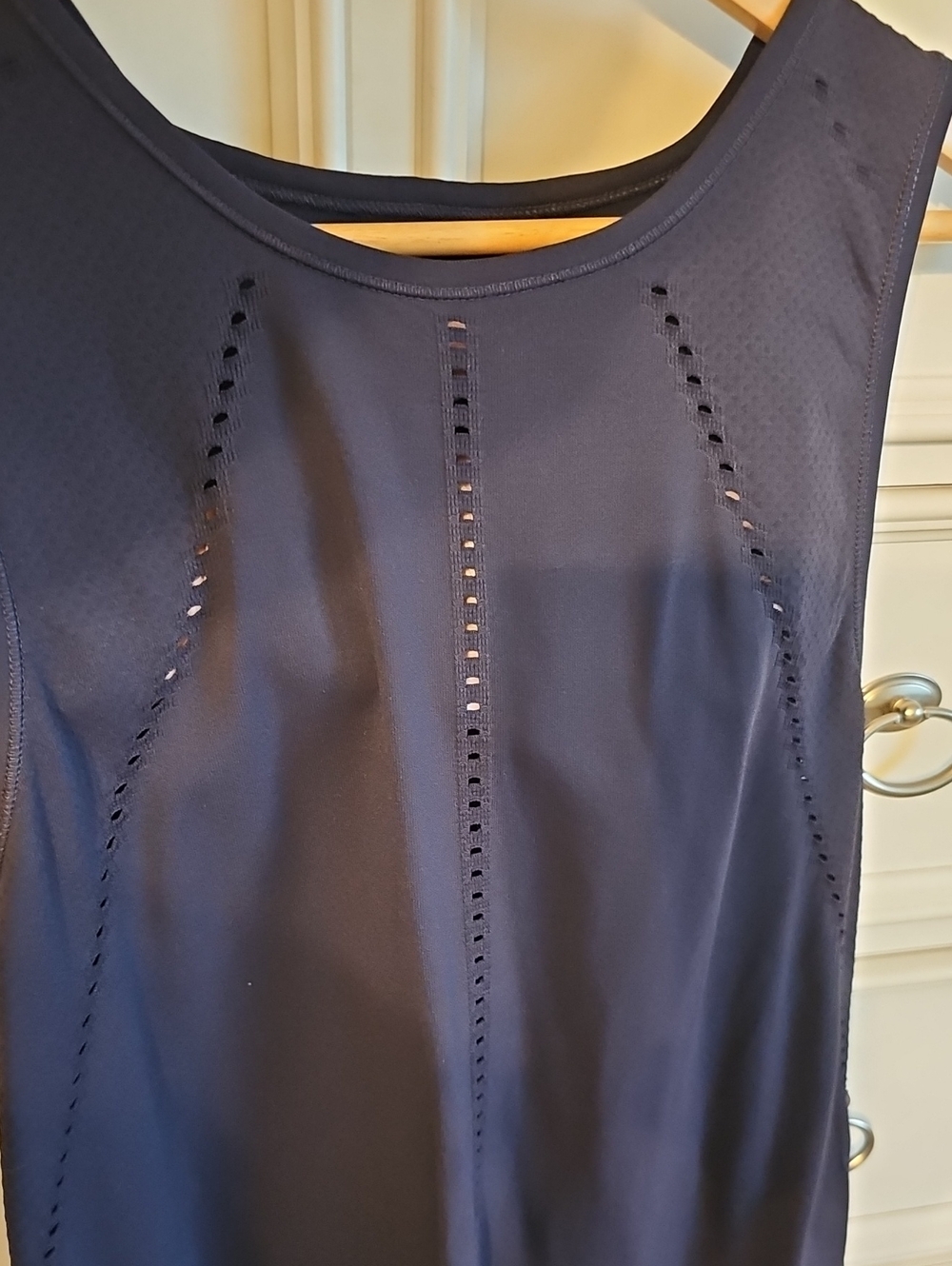 Athleta Breezy Sleeveless Navy Athletic Tank Top - Picture 3 of 7
